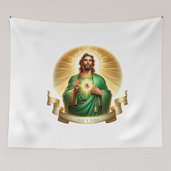 Item preview, Arte en Acuarela de San Judas Tadeo – Diseños Religiosos para Camisetas, Tazas, Stickers y Más designed and sold by artedigital99.
