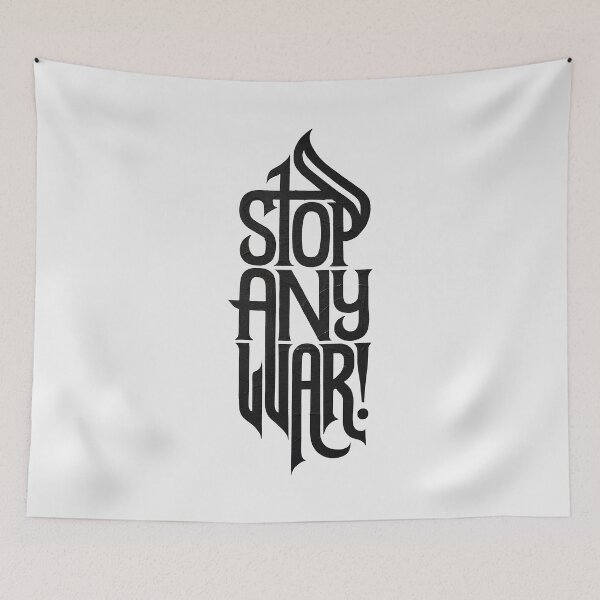 Item preview, "STOP ANY WAR!" Anti-War message – Bold Urban Graffiti Design designed and sold by paulo silveira.