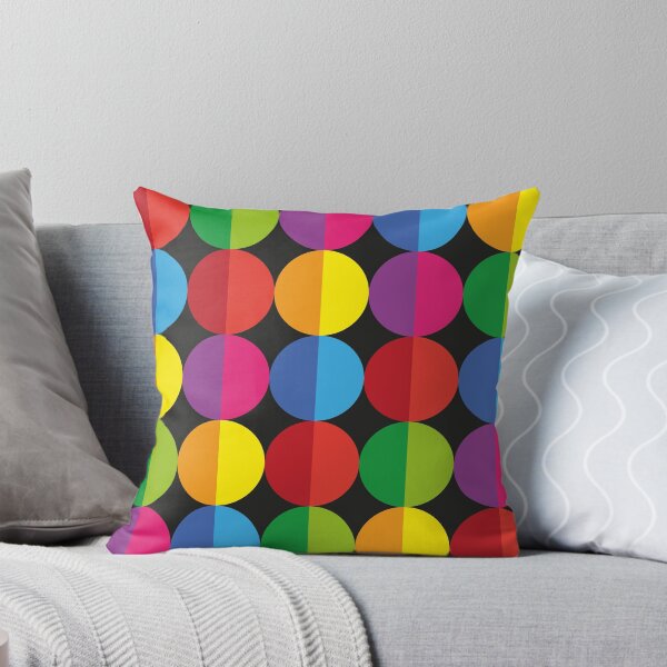 Item preview, 50 colored semicircles on black background designed and sold by leo-penombra.