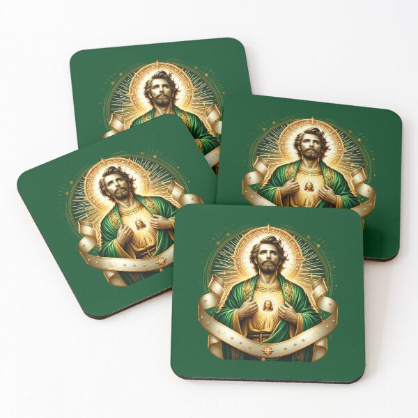 Item preview, Arte Religioso de San Judas Tadeo en Acuarela – Productos Espirituales para Camisetas, Tazas, Stickers y Más designed and sold by artedigital99.