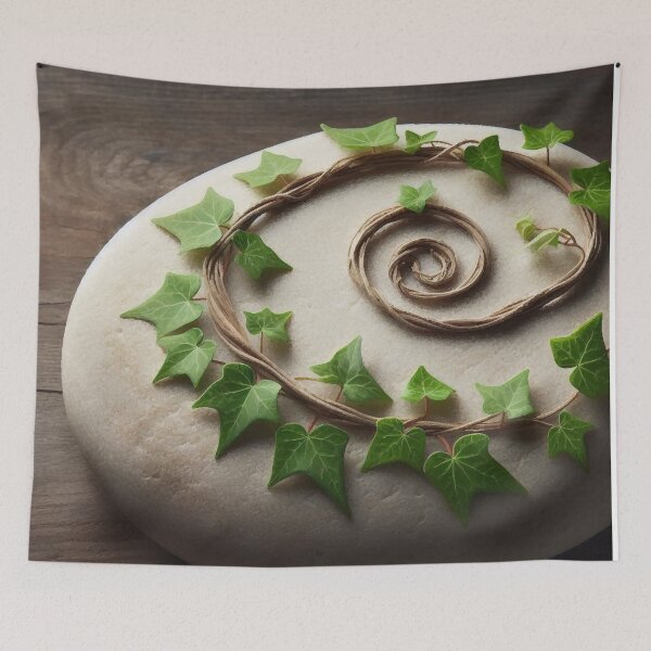 Item preview, Ivy climbing on a stone designed and sold by bernhagen.