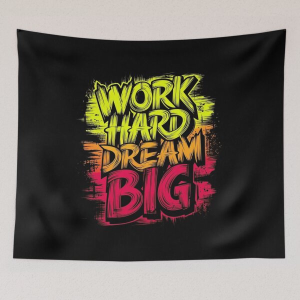 Item preview, Work Hard Dream Big designed and sold by Luka-work.