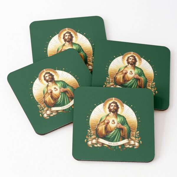Item preview, Arte Religioso de San Judas Tadeo en Acuarela – Productos Espirituales para Camisetas, Tazas, Stickers y Más designed and sold by artedigital99.