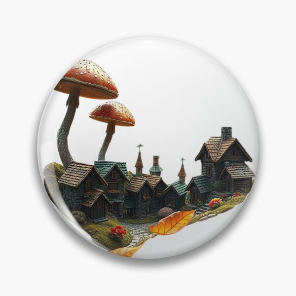 Item preview, Enchanted Dwarf Village designed and sold by InsectWorldofAI.