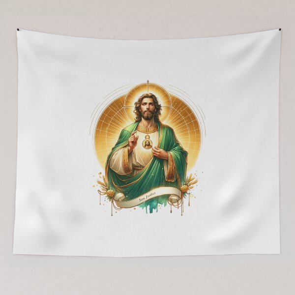 Item preview, Diseños Exclusivos de San Judas Tadeo en Acuarela – Productos Religiosos para Tazas, Camisetas, Stickers y Más designed and sold by artedigital99.