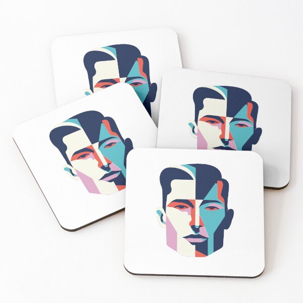 Item preview, Colorful geometric face designed and sold by BysonDesigns.