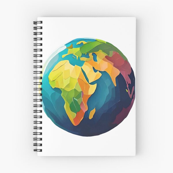 Item preview, Colorful geometric earth designed and sold by BysonDesigns.