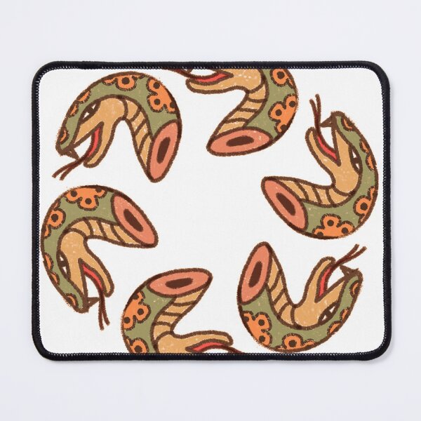 Item preview, hellish salmon snake heads designed and sold by pinkazazella.