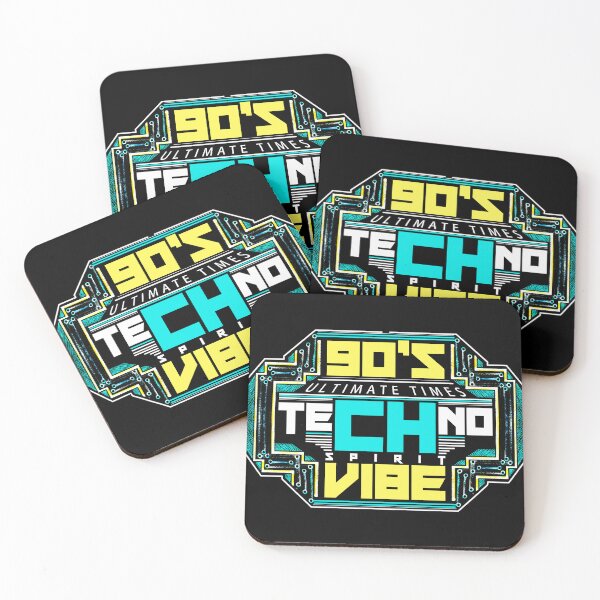 Item preview, Retro Techno Vibes – 90’s Pastel Typography Design designed and sold by ironpalette.