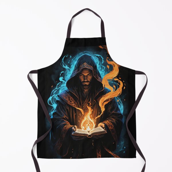 Item preview, Dark Fantasy Wizard Holding Magic Book designed and sold by ByteyCreatives.