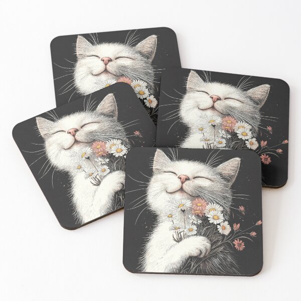 Item preview, Blissful Cat in a Floral Dream designed and sold by Venon28.