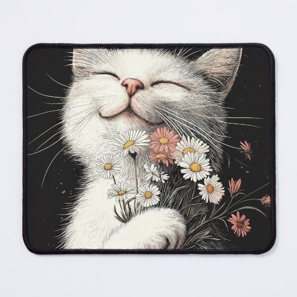 Item preview, Blissful Cat in a Floral Dream designed and sold by Venon28.