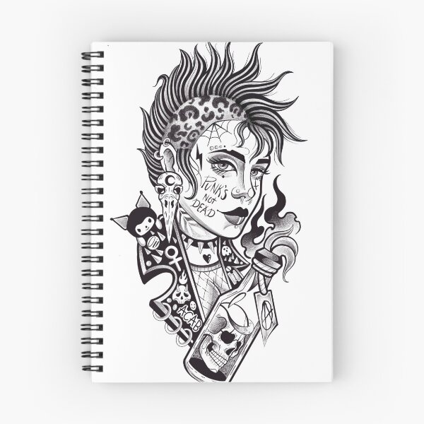 Item preview, Punk woman anarchy designed and sold by 7Delamancha.