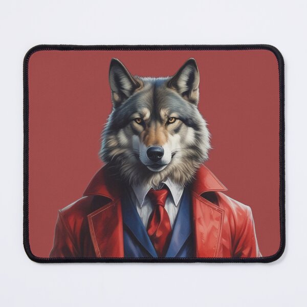 Item preview, Wolf in red jacket designed and sold by GasconyPassion.