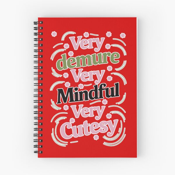 Item preview, Very Demure Very Mindful Very Cutesy Vibrant Feminine Quote Funny Mindful Graphic Cute Trendy Meme Quote designed and sold by Syrupulse.