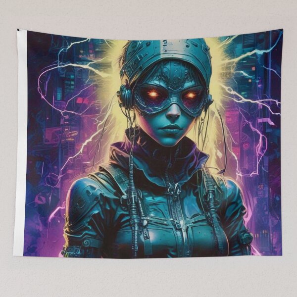 Item preview, Psionic Cyborg - Sci Fi Art concept designed and sold by Delerat7.