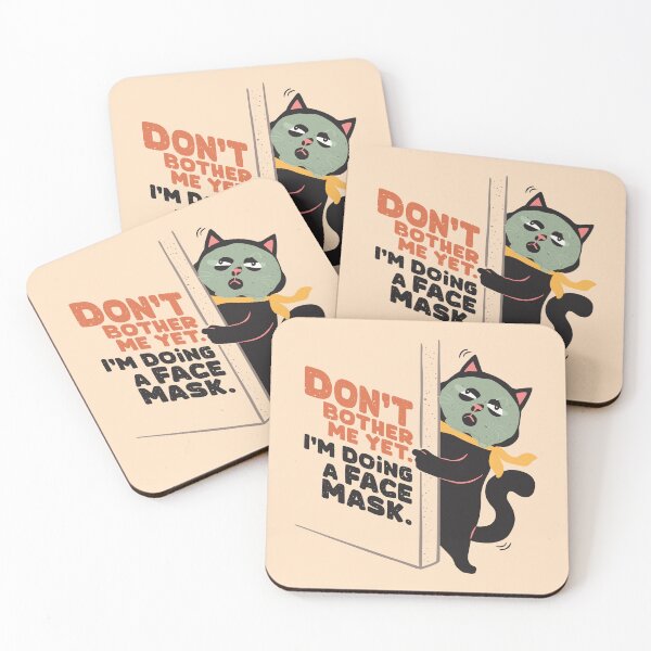 Item preview, Black Cat and Face Mask designed and sold by LazyCaat.