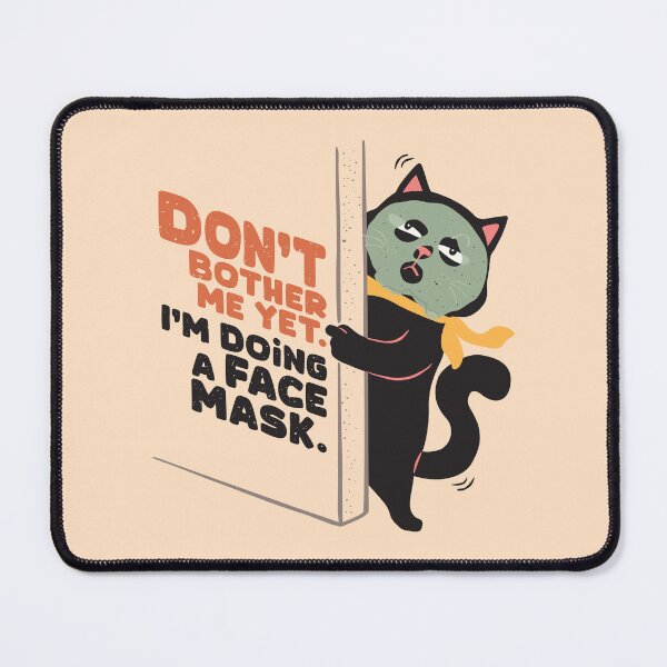 Item preview, Black Cat and Face Mask designed and sold by LazyCaat.