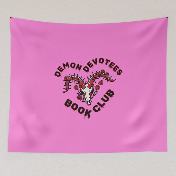 Item preview, Demon Devotees Book Club - Skull With Thorns & Roses designed and sold by BookishNookish.