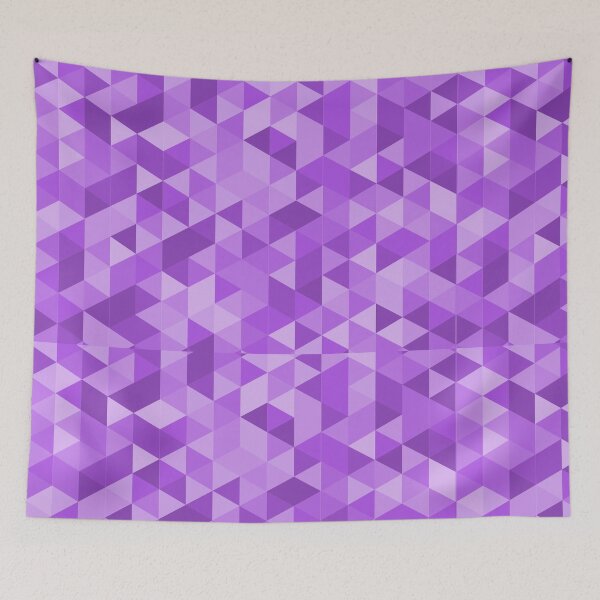 Item preview, Geometric triangular purple abstract with mosaic-style pattern designed and sold by ploen kongsuwan.