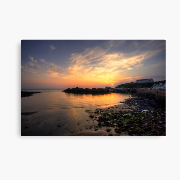 Portpatrick Harbour at Sunset Canvas Print
