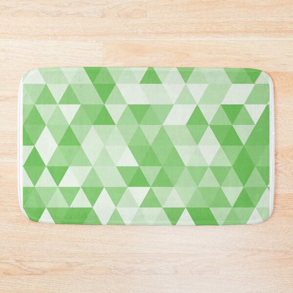 Item preview, Geometric Soft Color Pattern Green and White Triangular Mosaic  designed and sold by ploen kongsuwan.