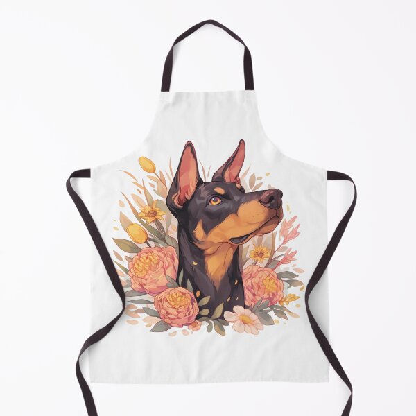 Item preview, Cute Doberman // Flower // Guarding dog // Best Friend // Dog Paw designed and sold by SMARTKIT DESIGNAGENCY.