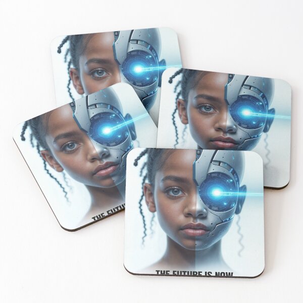 Item preview, futuristic female poster with text designed and sold by Creative88Art.