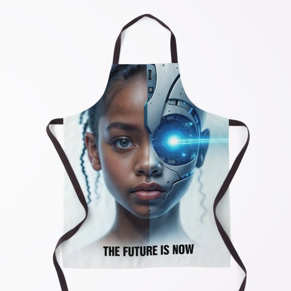 Item preview, futuristic female poster with text designed and sold by Creative88Art.
