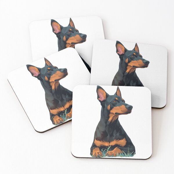 Artikelvorschau, Süßer Dobermann // Blume // Wachhund // Bester Freund // Hundepfote entworfen und verkauft von SMARTKIT DESIGNAGENCY.