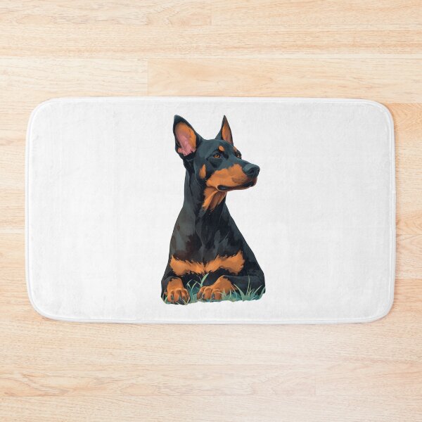 Item preview, Cute Doberman // Flower // Guarding dog // Best Friend // Dog Paw designed and sold by SMARTKIT  DESIGNAGENCY.