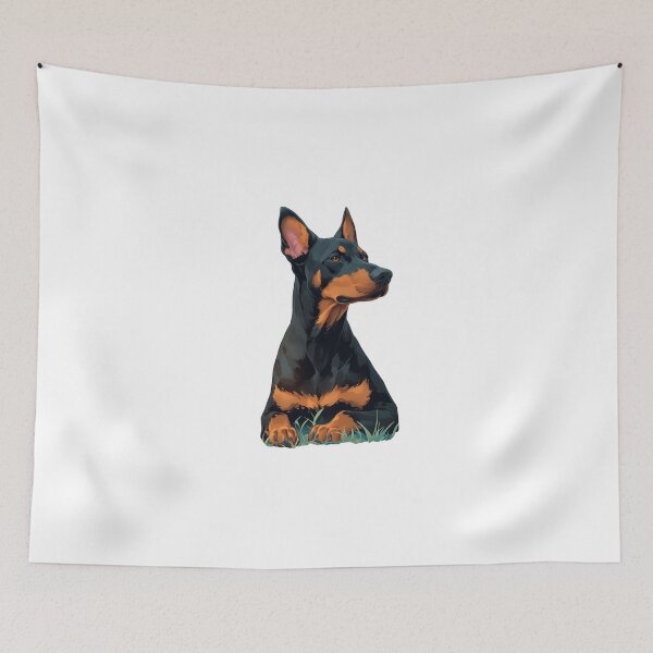 Item preview, Cute Doberman // Flower // Guarding dog // Best Friend // Dog Paw designed and sold by SMARTKIT  DESIGNAGENCY.