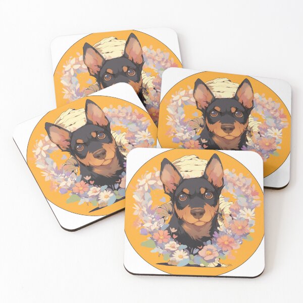 Artikelvorschau, Süßer Dobermann // Blume // Wachhund // Bester Freund // Hundepfote entworfen und verkauft von SMARTKIT DESIGNAGENCY.