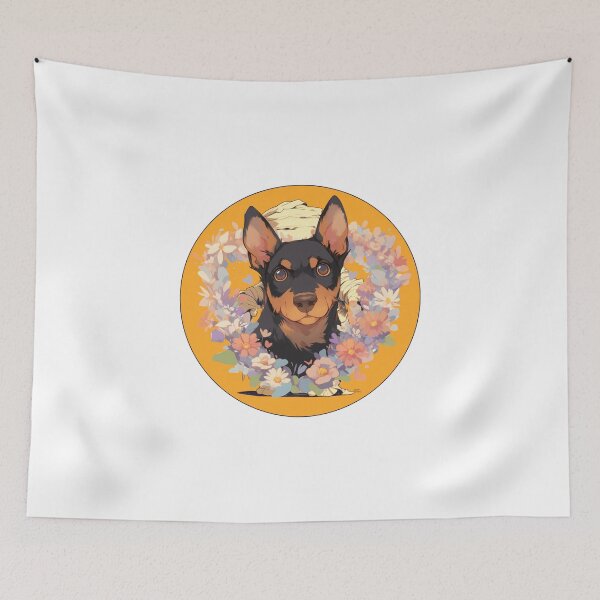Item preview, Cute Doberman // Flower // Guarding dog // Best Friend // Dog Paw designed and sold by SMARTKIT  DESIGNAGENCY.