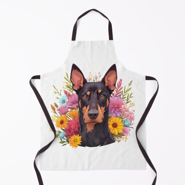 Item preview, Cute Doberman // Flower // Guarding dog // Best Friend // Dog Paw designed and sold by SMARTKIT DESIGNAGENCY.
