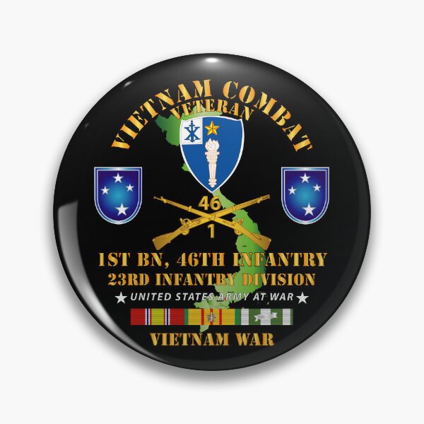 Item preview, 1st Bn 46th Infantry w VN SVC designed and sold by Military Insignia Products.