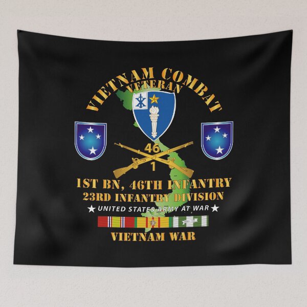 Item preview, 1st Bn 46th Infantry w VN SVC designed and sold by Military Insignia Products.