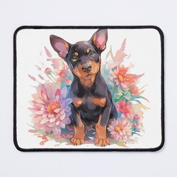 Item preview, Cute Doberman // Flower // Guarding dog // Best Friend // Dog Paw designed and sold by SMARTKIT  DESIGNAGENCY.