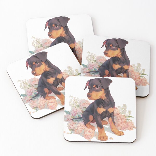 Item preview, Cute Doberman // Flower // Guarding dog // Best Friend // Dog Paw designed and sold by SMARTKIT  DESIGNAGENCY.