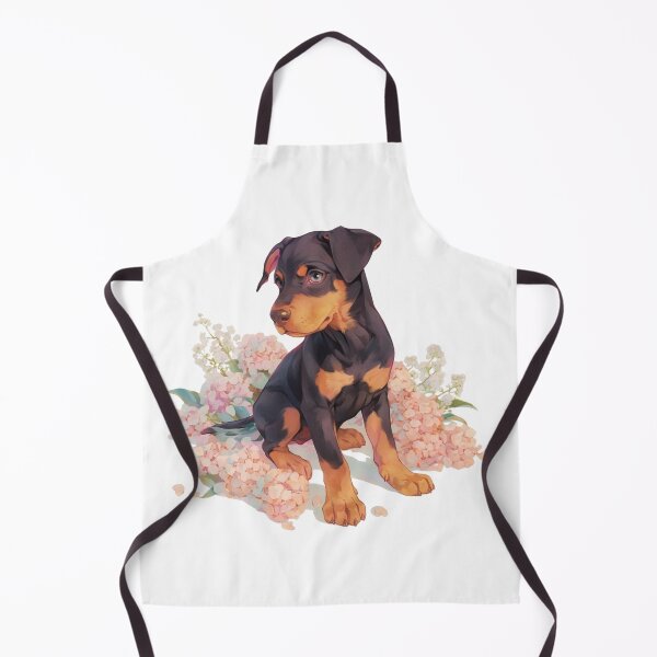 Item preview, Cute Doberman // Flower // Guarding dog // Best Friend // Dog Paw designed and sold by SMARTKIT DESIGNAGENCY.