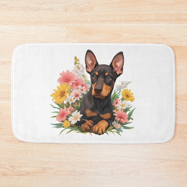 Item preview, Cute Doberman // Flower // Guarding dog // Best Friend // Dog Paw designed and sold by SMARTKIT  DESIGNAGENCY.