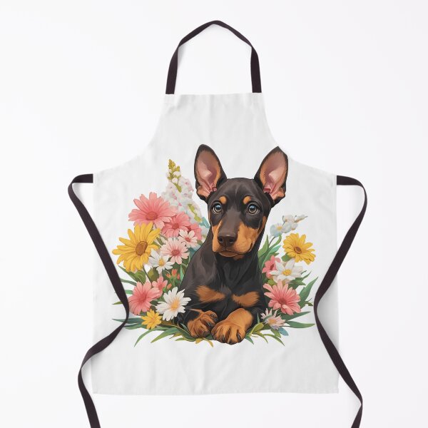 Item preview, Cute Doberman // Flower // Guarding dog // Best Friend // Dog Paw designed and sold by SMARTKIT DESIGNAGENCY.