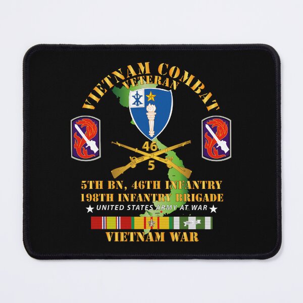 Item preview, 5th Bn 46th Infantry - 198th Infantry Bde w VN SVC designed and sold by Military Insignia Products.
