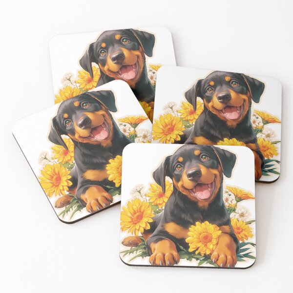 Item preview, Cute Doberman // Flower // Guarding dog // Best Friend // Dog Paw designed and sold by SMARTKIT  DESIGNAGENCY.