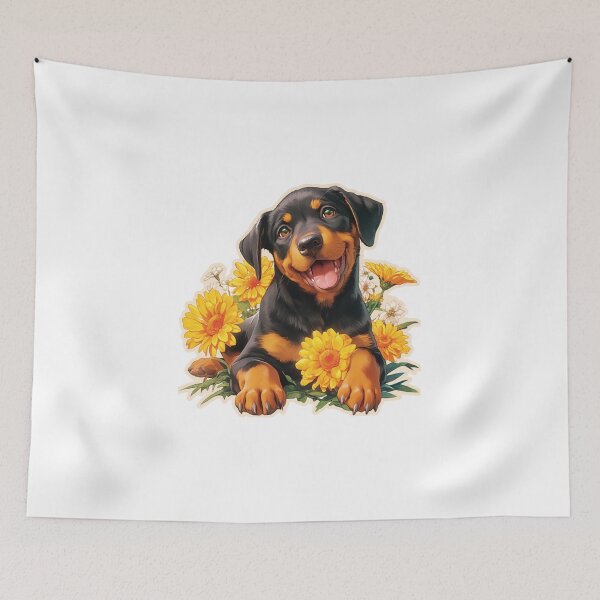 Item preview, Cute Doberman // Flower // Guarding dog // Best Friend // Dog Paw designed and sold by SMARTKIT  DESIGNAGENCY.