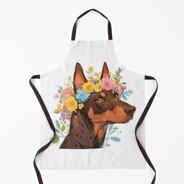 Item preview, Cute Doberman // Flower // Guarding dog // Best Friend // Dog Paw designed and sold by SMARTKIT DESIGNAGENCY.