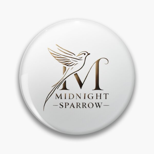 Item preview, Midnight Sparrow - Luxurious Bird and Typography Design designed and sold by GemBob Creations.
