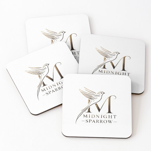 Item preview, Midnight Sparrow - Luxurious Bird and Typography Design designed and sold by GemBob Creations.
