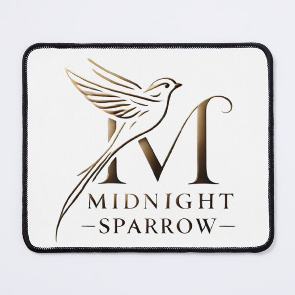 Item preview, Midnight Sparrow - Luxurious Bird and Typography Design designed and sold by GemBob Creations.