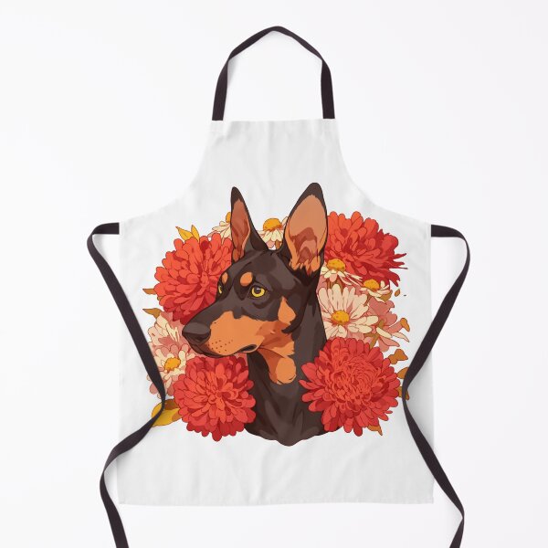 Item preview, Cute Doberman // Flower // Guarding dog // Best Friend // Dog Paw designed and sold by SMARTKIT DESIGNAGENCY.